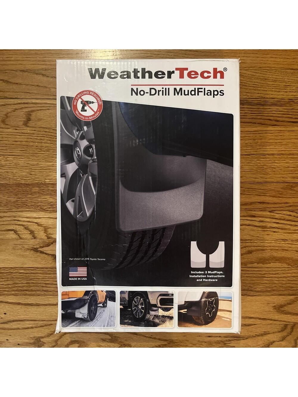 WeatherTech Custom No-Drill MudFlaps 2021-2023 Ford Bronco - Front (No Hardware)